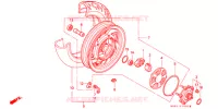 ROUE ARRIERE pour Honda PACIFIC COAST 800 TYPE 2 de 1996