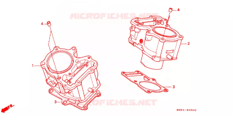 CYLINDRE Honda MOTO 800 PC800 1996  PC800T