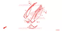 COUVERCLES LATERAUX (CRF110F'19) pour Honda CRF 110 de 2019