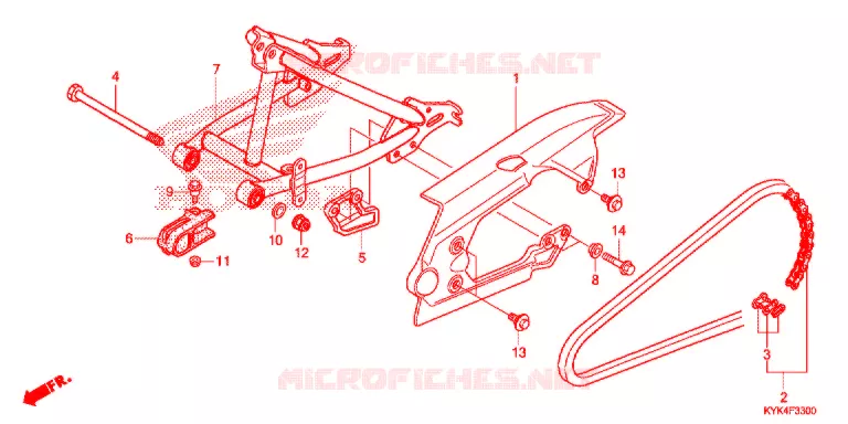BRAS OSCILLANT Honda MOTO 110 CRF 2019  CRF110FK
