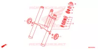 FOURCHE pour Honda CRF 50 de 2019