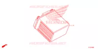 BATTERIE pour Honda SH 150 ABS D SPECIAL 3E de 2019