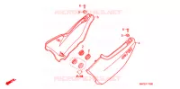 COUVERCLES LATERAUX pour Honda CB 750 Driving School de 2006