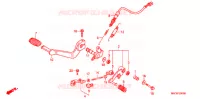 PEDALE pour Honda CB 750 Driving School de 2006