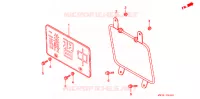 PLAQUE D'IMMATRICULATION pour Honda CB 750 Driving School de 2006