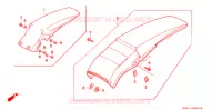 GARDE BOUE ARRIERE (CR125RM/N/P/R/S/T/V) pour Honda CR 125 R de 1997