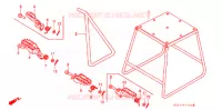 BEQUILLE   REPOSE PIEDS pour Honda CR 250 R de 1991
