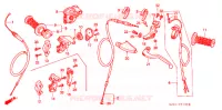 LEVIER DE GUIDON   CABLE   COMMODO pour Honda CR 250 R de 1991