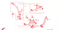 PEDALE   KICK pour Honda CR 250 R de 1991