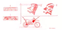 T (2) pour Honda CR 250 R de 1994