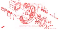 ROUE ARRIERE pour Honda CR 250 R de 1998