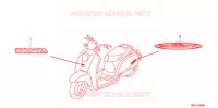 AUTOCOLLANTS pour Honda 50 CREA SCOOPY de 2009