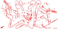 LEVIER DE GUIDON   CABLE   COMMODO pour Honda 50 CREA SCOOPY de 2009