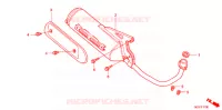 SILENCIEUX D'ECHAPPEMENT pour Honda 50 CREA SCOOPY de 2009