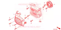 VENTILATEUR ET COUVERCLE DE RADIATEUR pour Honda 50 CREA SCOOPY de 2009