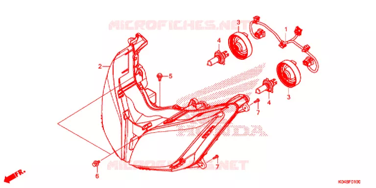 PHARE Honda SCOOTER 300 FORZA 2013  NSS300AD