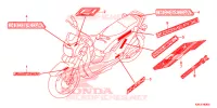 AUTOCOLLANTS pour Honda ZOOMER 110 X de 2015