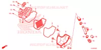 FILTRE A AIR (AFS125MSF/CSFK) pour Honda WAVE 125 Electric start, Spoked wheels de 2019