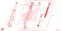 FOURCHE pour Honda WAVE 125 Electric start, Spoked wheels de 2019