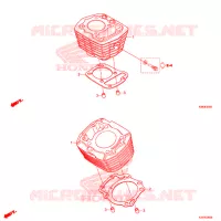 CYLINDRE pour Honda ACE 110 ELECTRIC START de 2019