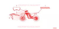 AUTOCOLLANTS pour Honda CRF 250 F de 2019