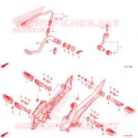 PEDALE pour Honda CRF 250 L de 2019