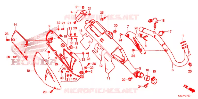 SILENCIEUX D'ECHAPPEMENT Honda MOTO 250 CRF 2019  CRF250RLK