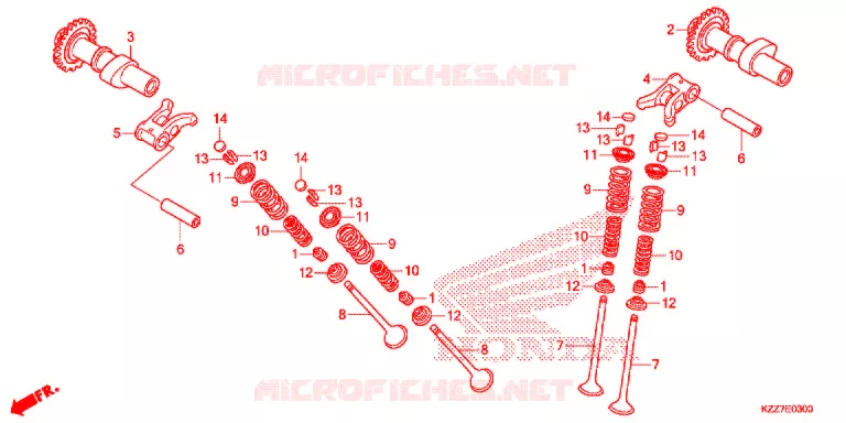 ARBRE A CAMES - SOUPAPE Honda MOTO 250 CRF 2021  CRF250RLK