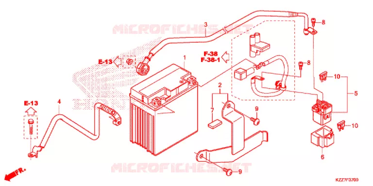 BATTERIE Honda MOTO 250 CRF 2021  CRF250RLK
