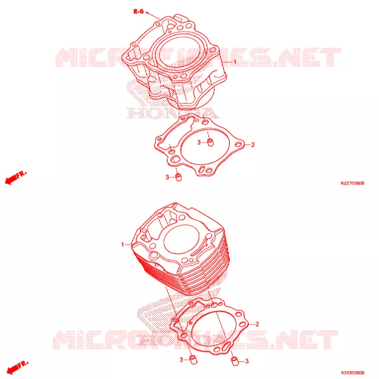 CYLINDRE Honda MOTO 250 CRF 2021  CRF250RLK
