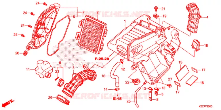 FILTRE A AIR Honda MOTO 250 CRF 2020  CRF250RLK
