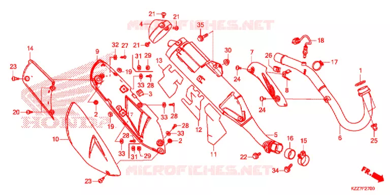 SILENCIEUX D'ECHAPPEMENT Honda MOTO 250 CRF 2021  CRF250RLK