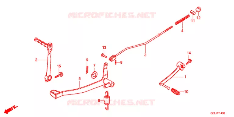 PEDALE DE FREIN - KICK Honda MOTO 50 CRF 2019  CRF50FK