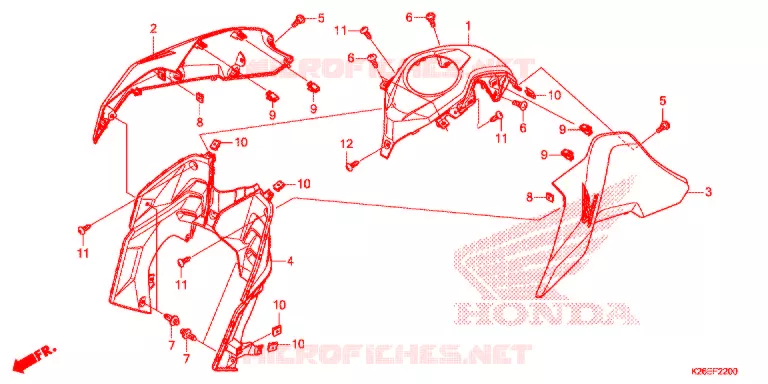 OUIES DE RADIATEUR Honda MOTO 125 MSX 2020  MSX125AL