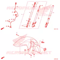 FOURCHE pour Honda MSX 125 de 2020