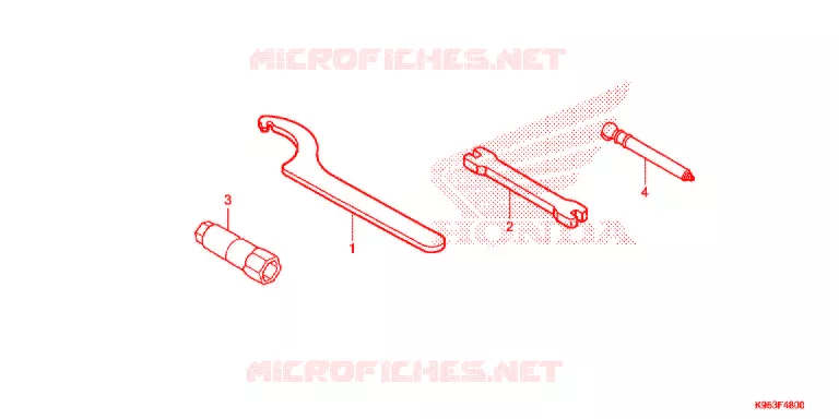 OUTIL Honda MOTO 250 CRF 2020  CRF250RL