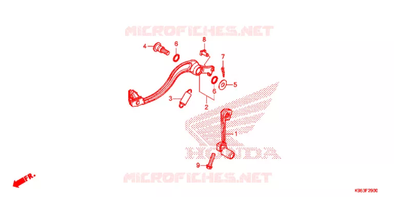 PEDALE Honda MOTO 250 CRF 2020  CRF250RL