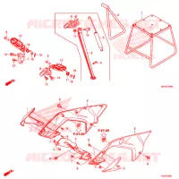 REPOSE PIED   BEQUILLE pour Honda CRF 450 RX ENDURO de 2020