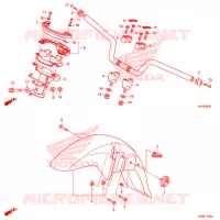 GUIDON   CARENAGE pour Honda PCX 150 ABS de 2019