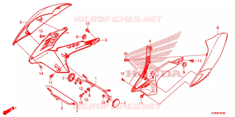 OUIES DE RADIATEUR Honda MOTO 190 XR 2020  XR190LK