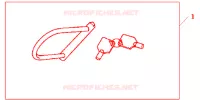 U LOCK (TYPE M) pour Honda XL 1000 VARADERO de 2000