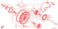 ROUE ARRIERE pour Honda CBR 1000 RED de 2019