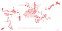BEQUILLE   PEDALE KICK pour Honda ZOOMER 110 X de 2016