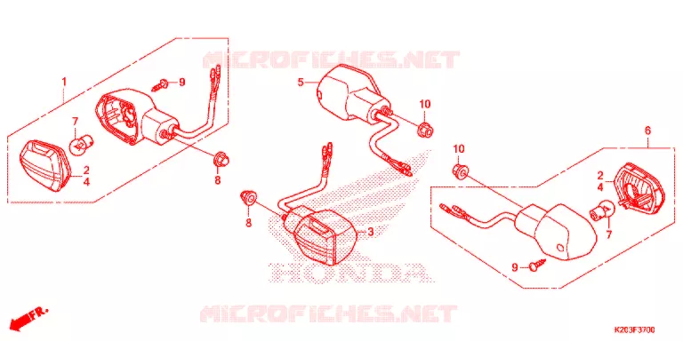 CLIGNOTANT Honda SCOOTER 110 ZOOMER 2016  ACG110CBTG