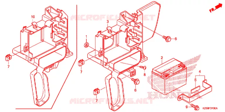 BATTERIE Honda MOTO 110 CD 2016  CB110C2MG
