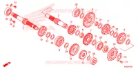 BOITE DE VITESSES pour Honda CBF 160 XBLADE REAR BRAKE DRUM de 2017