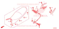 SELLE   POIGNEE ARRIERE pour Honda CBF 160 XBLADE REAR BRAKE DRUM de 2017