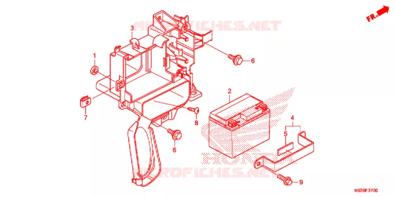 BATTERIE Honda MOTO 110 CD 2017  CB110C2H