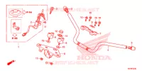 GUIDON   TE DE FOURCHE pour Honda CBF125 2ID de 2016