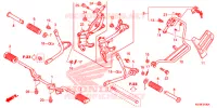 REPOSE PIED pour Honda CBF125 2ID de 2016